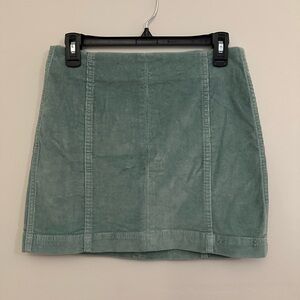 Wild Fable Teal Corduroy Mini Skirt